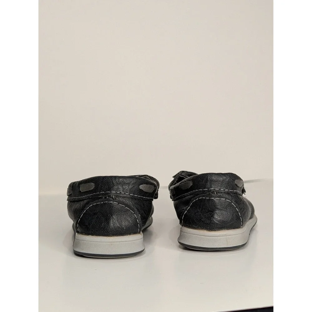 Tenda Toddler Black Loafer Moccasins Perforated Slip On‎ Shoes Size 5.5
